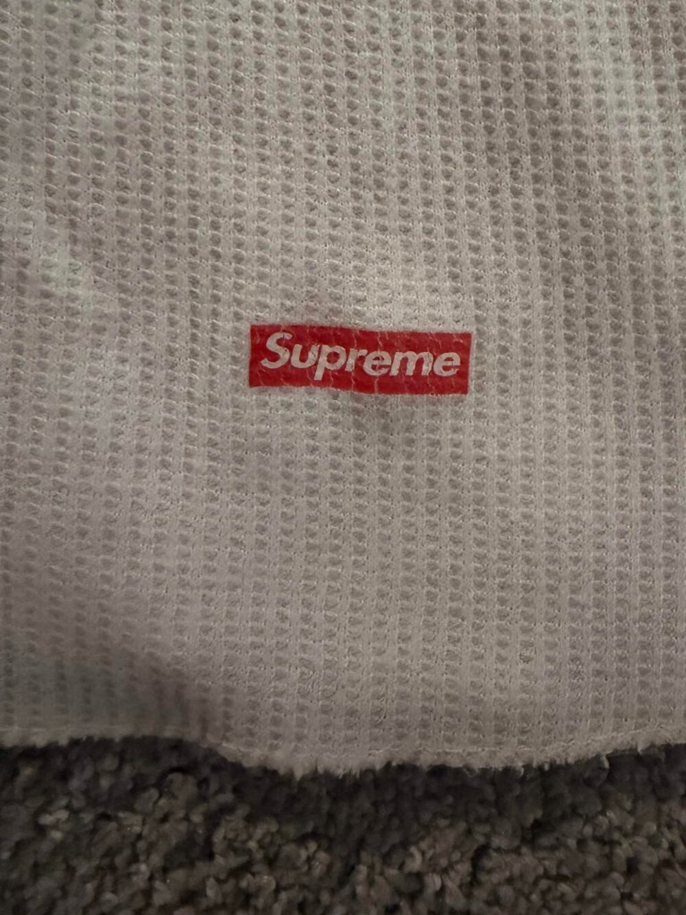 Supreme Hanes waffle undershirt